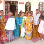 Women training in garment making